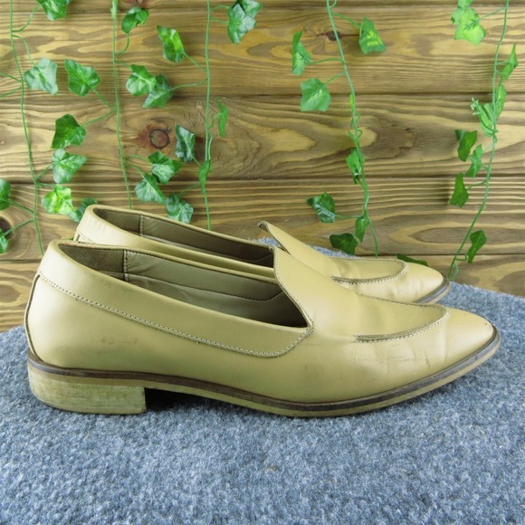 Everlane‎  Women Loafer Shoes Size 8 Medium Brown Leather Slip On - Picture 4 of 9